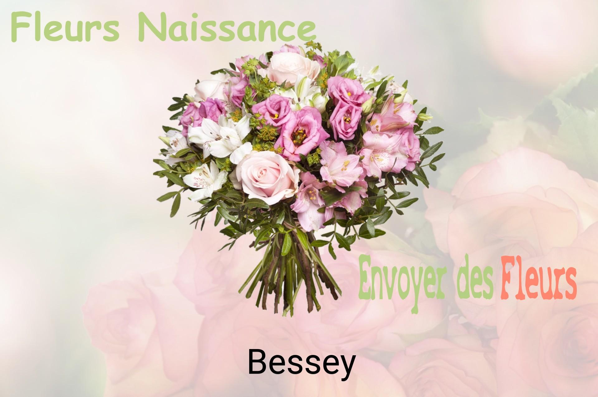 Bouquet de fleurs de naissance livré à Bessey